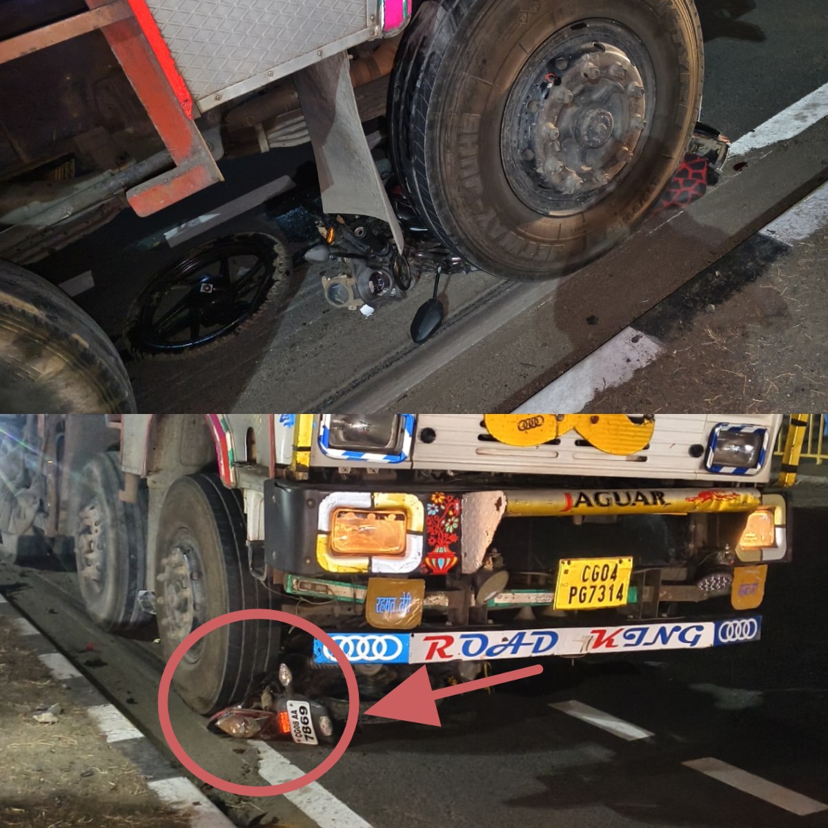 BREAKING NEWS: देवरी के रानी दुर्गावती चौक पर भीषण सड़क हादसा, ट्रक की चपेट में आने से दो बाइक सवार गंभीर रूप से घायल